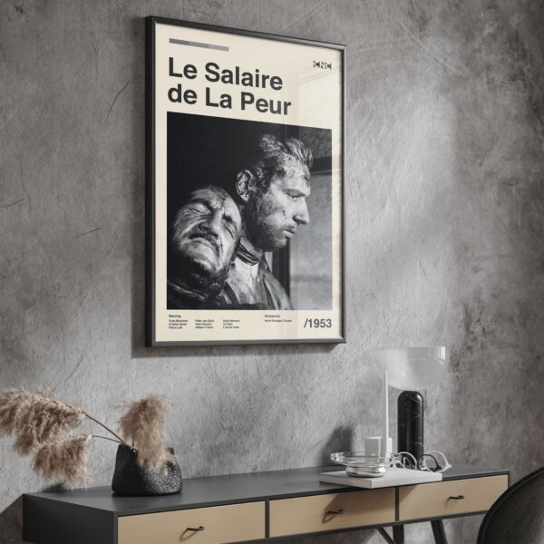 The Wages of Fear mid-century poster - vintage artwork