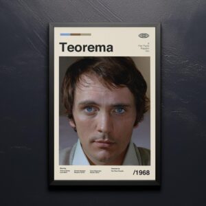 Theorem Movie Poster - mid-century poster retro artwork