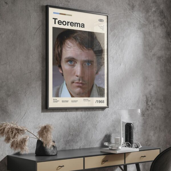 Theorem Movie Poster - mid-century poster retro artwork