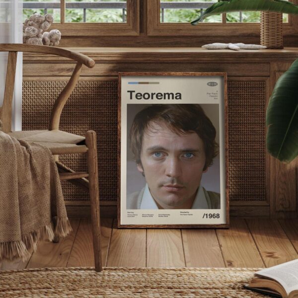 Theorem Movie Poster - mid-century poster retro artwork