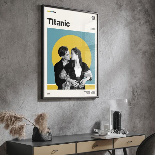 Titanic movie poster - mid-century inspired art print