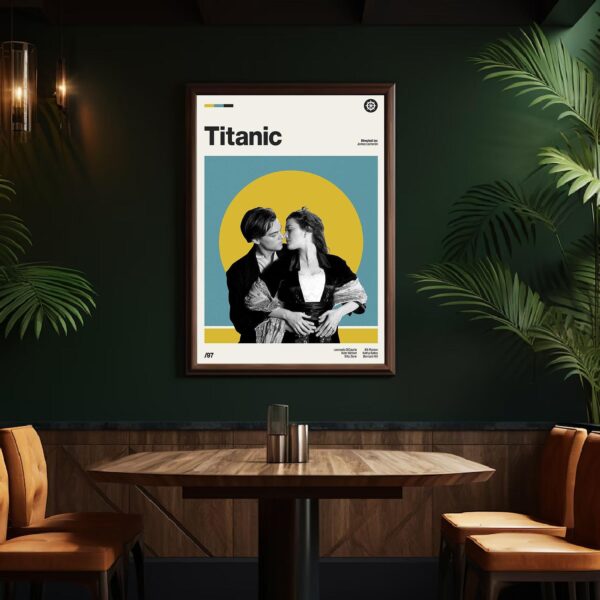 Titanic movie poster - mid-century inspired art print