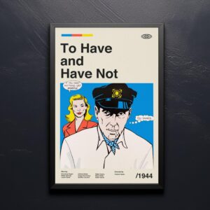 Mid-century modern To Have (Or Not) movie poster wall art