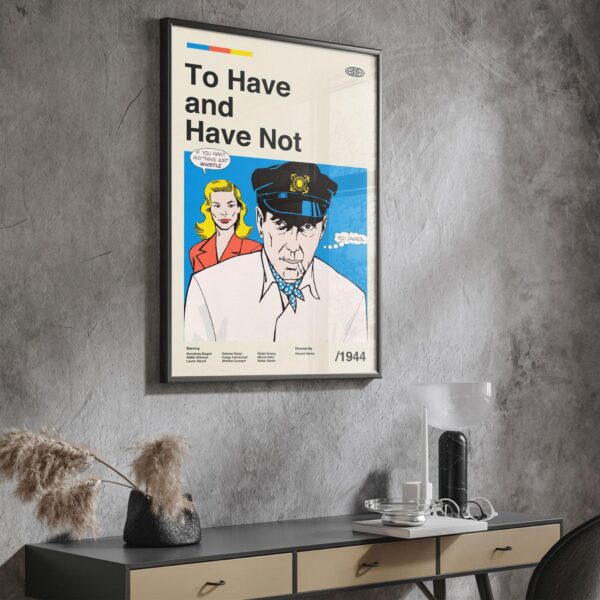 Mid-century modern To Have (Or Not) movie poster wall art