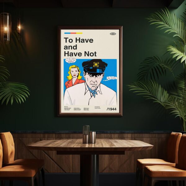 Mid-century modern To Have (Or Not) movie poster wall art