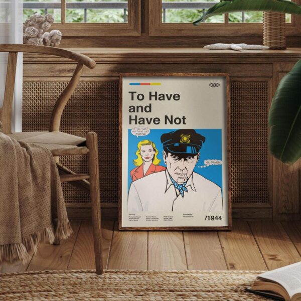 Mid-century modern To Have (Or Not) movie poster wall art