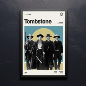 Tombstone Movie Poster - Mid-Century Poster Art