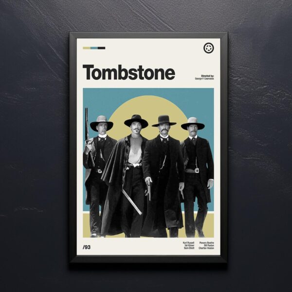 Tombstone Movie Poster - Mid-Century Poster Art