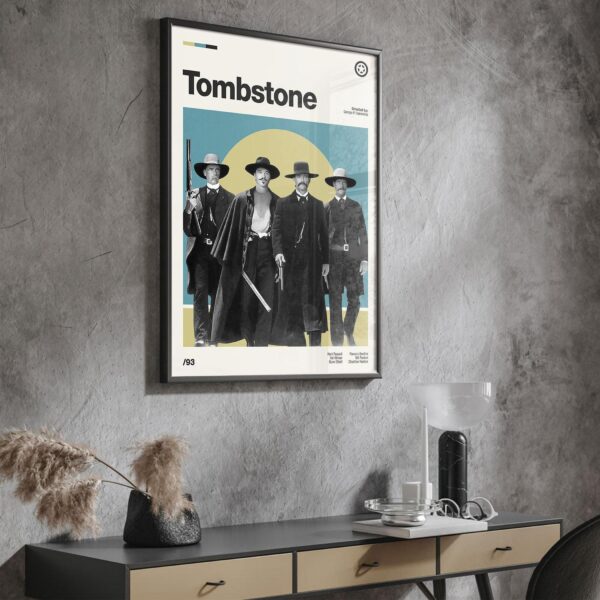 Tombstone Movie Poster - Mid-Century Poster Art