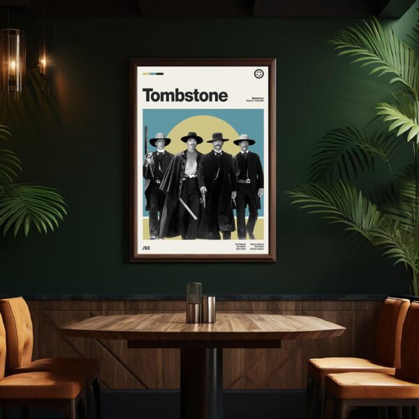 Tombstone Movie Poster - Mid-Century Poster Art