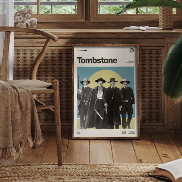Tombstone Movie Poster - Mid-Century Poster Art