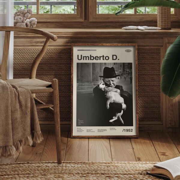 Umberto D. mid-century poster retro artwork