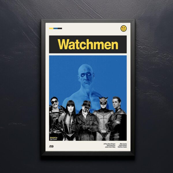 Watchmen movie poster - mid-century inspired retro artwork