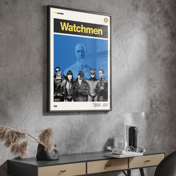 Watchmen movie poster - mid-century inspired retro artwork
