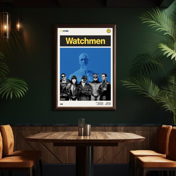 Watchmen movie poster - mid-century inspired retro artwork