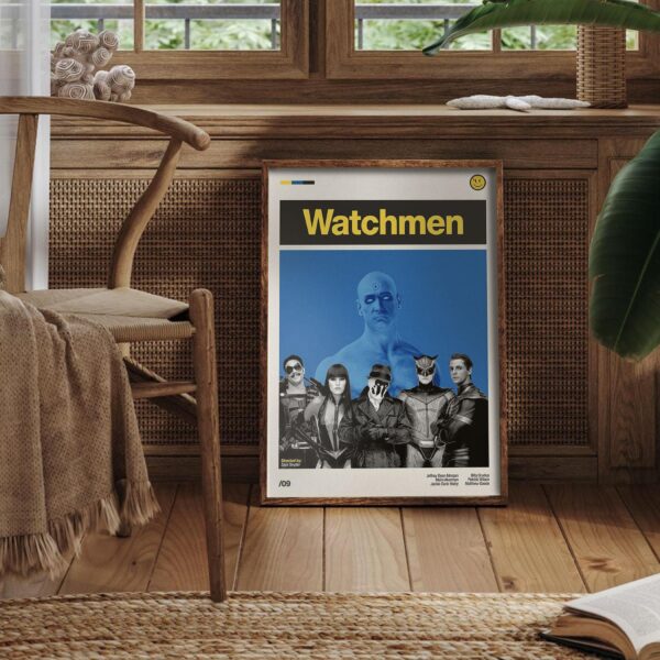 Watchmen movie poster - mid-century inspired retro artwork
