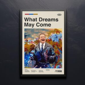 What Dreams May Come mid-century poster, vintage wall art print