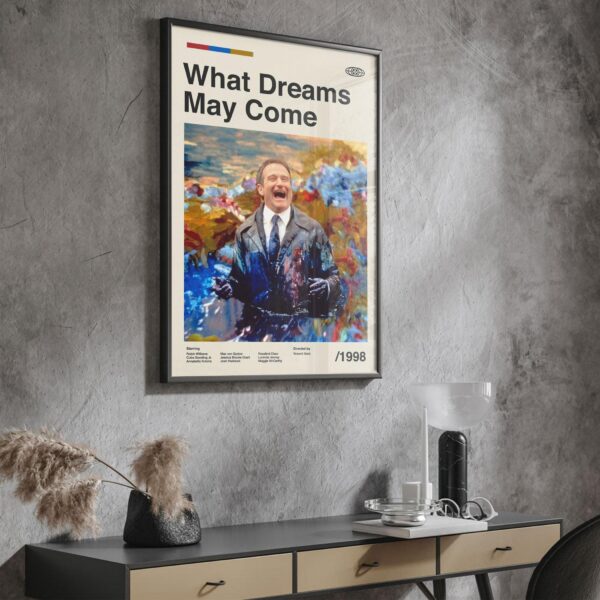 What Dreams May Come mid-century poster, vintage wall art print