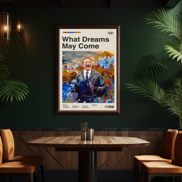 What Dreams May Come mid-century poster, vintage wall art print
