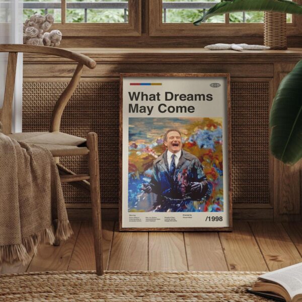 What Dreams May Come mid-century poster, vintage wall art print