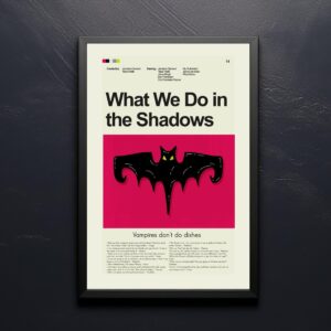 What We Do in the Shadows mid-century modern limited edition movie poster