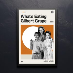 What's Eating Gilbert Grape mid-century poster retro artwork