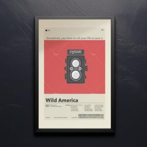 Wild America graphic design mid century modern movie poster art