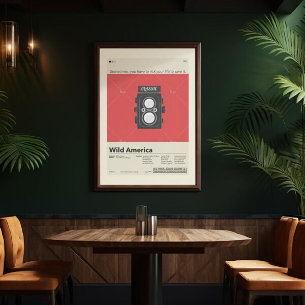 Wild America graphic design mid century modern movie poster art
