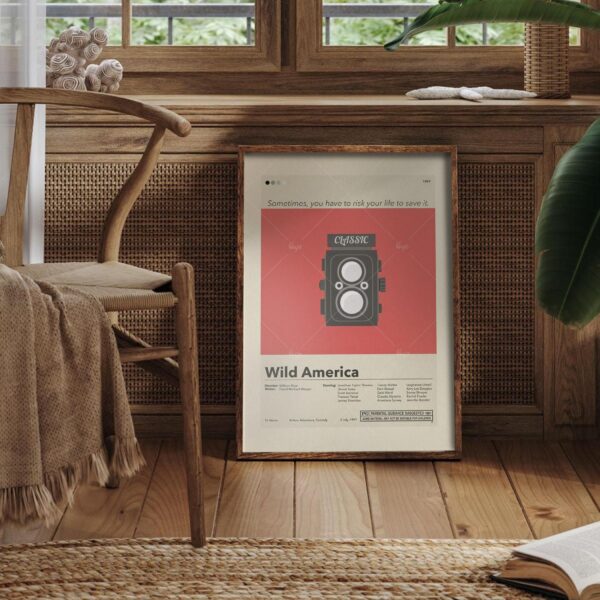 Wild America graphic design mid century modern movie poster art