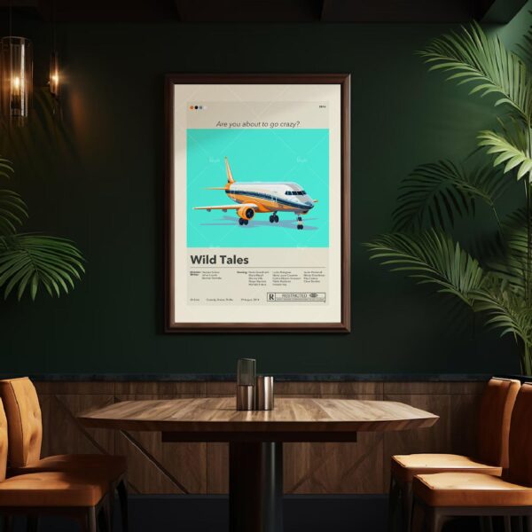 Wild Tales movie poster in mid-century modern wall art style