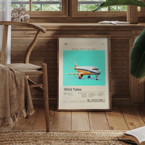 Wild Tales movie poster in mid-century modern wall art style