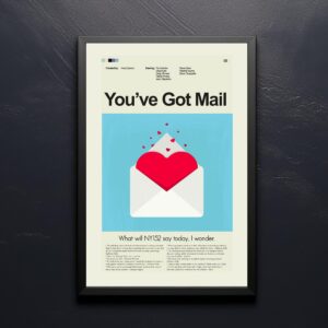 You've Got Mail movie poster with mid-century modern graphic design