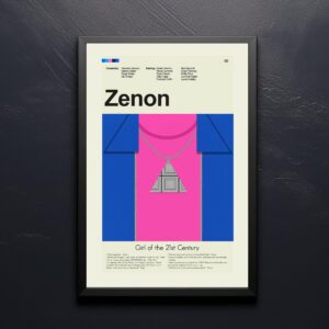 Mid-century modern graphic design poster of Zenon: Girl of the 21st Century movie