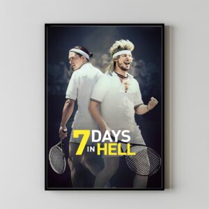 7 Days in Hell modern movie poster design