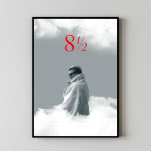 Artistic 8½ movie poster design by Federico Fellini