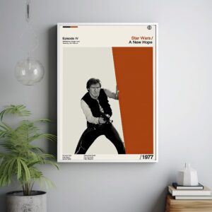 Star Wars A New Hope vintage modern movie poster