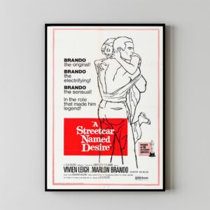 A Streetcar Named Desire classic movie poster design