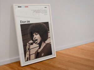 Vintage Angela Davis movie poster celebrating activism