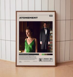 Minimalist Atonement movie poster by Joe Wright