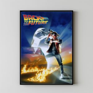 Back to the Future retro movie poster