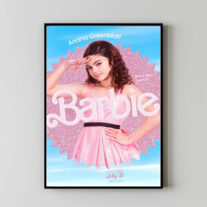 Barbie movie poster art print for decor enthusiasts
