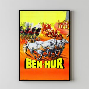 Vintage Ben-Hur movie poster for film lovers
