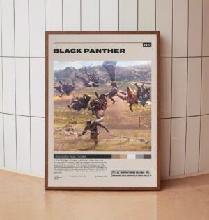 Minimalist Black Panther movie poster by Ryan Coogler