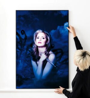 Buffy the Vampire Slayer retro movie poster art