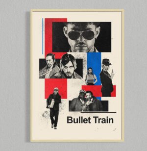 Bullet Train movie poster in minimalist style