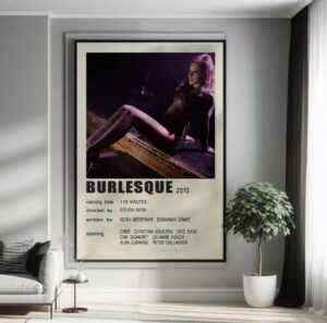 Minimalist Burlesque movie poster art print