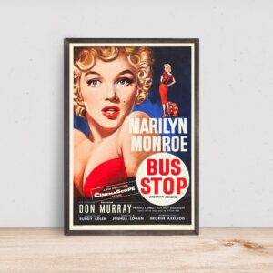 Bus Stop movie poster in classic retro style