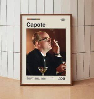 Capote movie poster featuring Philip Seymour Hoffman