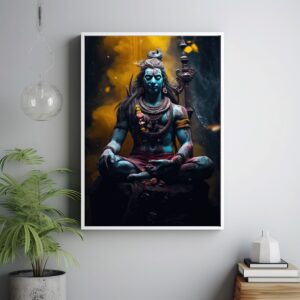 Captivating Shiva movie poster art print