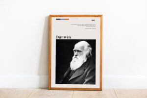 Charles Darwin vintage movie poster wall art
